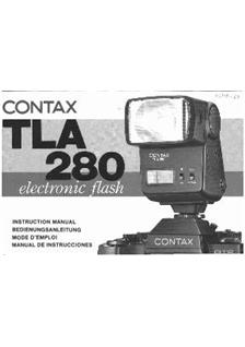 Contax TLA 280 manual. Camera Instructions.